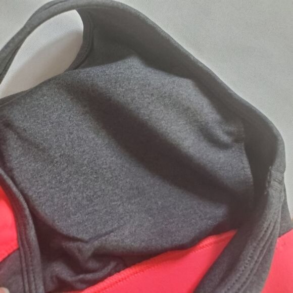IDEOLOGY Sports Bra SZ XS Racerback Pink Gray‎ Color Block Padded Wireless - Picture 8 of 9
